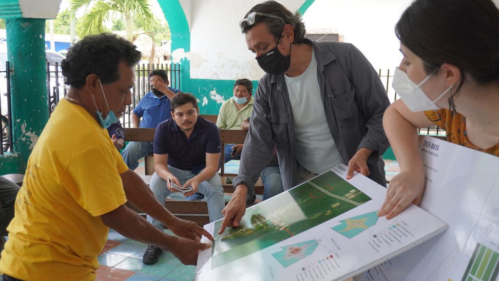 Presentan a ciudadanos diseño de estación del Tren Maya en Nuevo Xcan